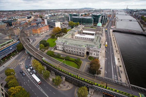 Skyline von Dublin City — Stockfoto