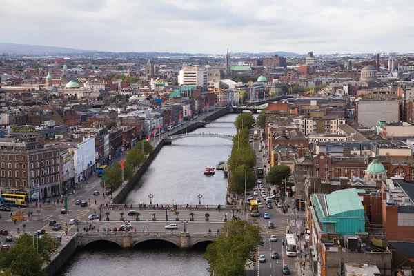 Skyline van de stad Dublin — Stockfoto