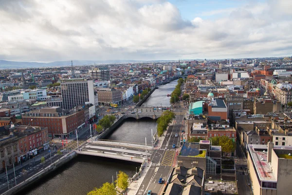 Skyline von Dublin City — Stockfoto