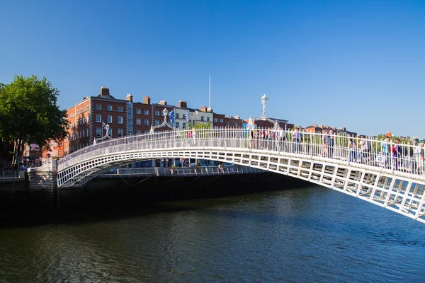 Ha'Penny bridge, Dublin şehir — Stok fotoğraf