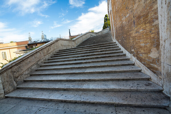 The world famous Spanish Steps in Rome, Italy