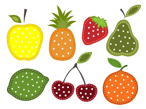 Set of fruits and berries — Stock Vector