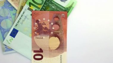 Euro banknot beyaz döngü bırak