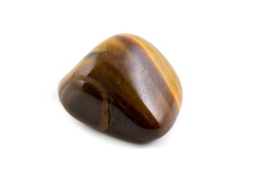 Kaplanın gözü gemstone beyaz arka kapatmak