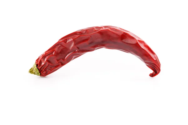 Dried red hot chili pepper studio side — Stock Photo, Image