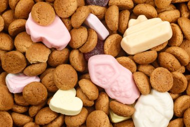 Desen pepernoten ve tatlılar Sinterklaas