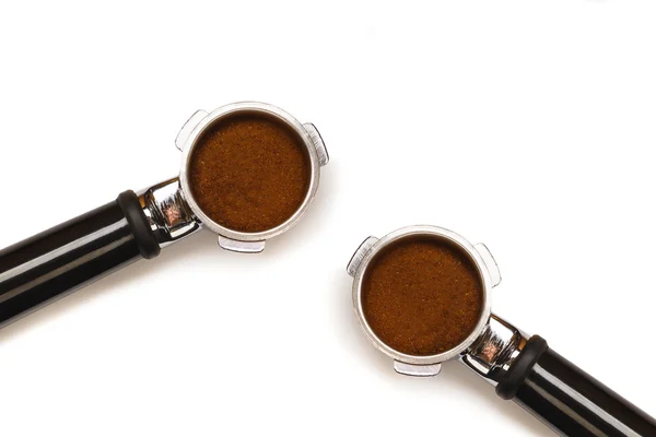 İki espresso kahve makinesi pistonlar Telifsiz Stok Imajlar