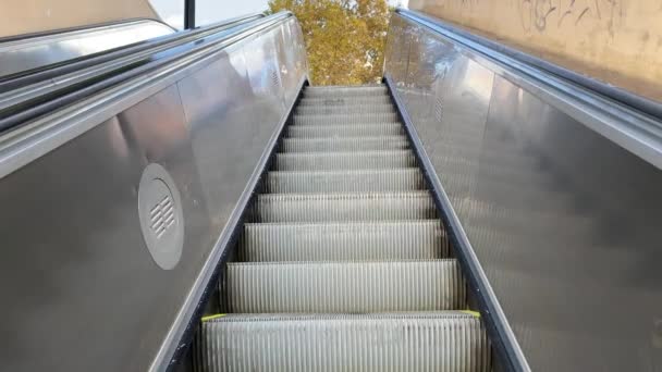 Escaleras Mecánicas Movimiento Mecánicas Eléctricas Escaleras Mecánicas Escaleras Mecánicas Área — Vídeos de Stock