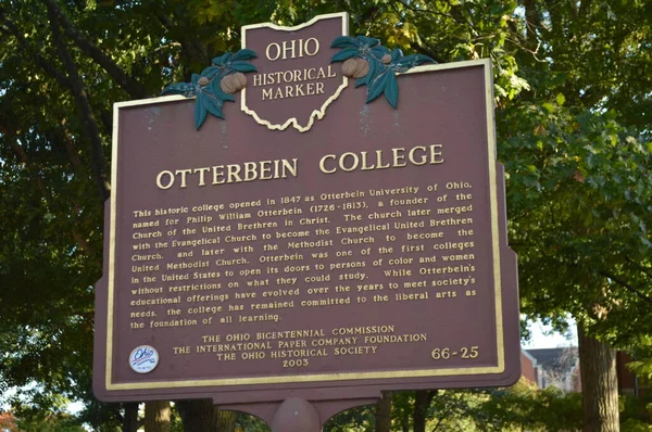 Westerville Ohio October 2019 Otterbein University College Privato Arti Liberali — Foto Stock