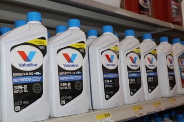 Columbus Ohio 26 Kasım 2020 Valvoline Otomotiv Petrolü.