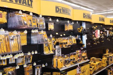 Columbus Ohio 26 Kasım 2020 Dewalt Aletleri sergileniyor.