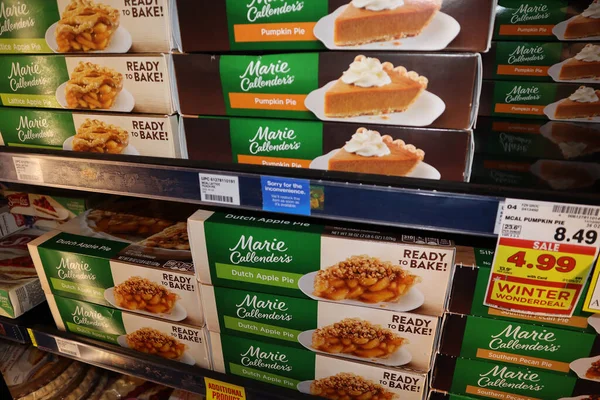 Columbus Ohio November 2020 Marie Callender Freezer Desserts — Stock Photo, Image