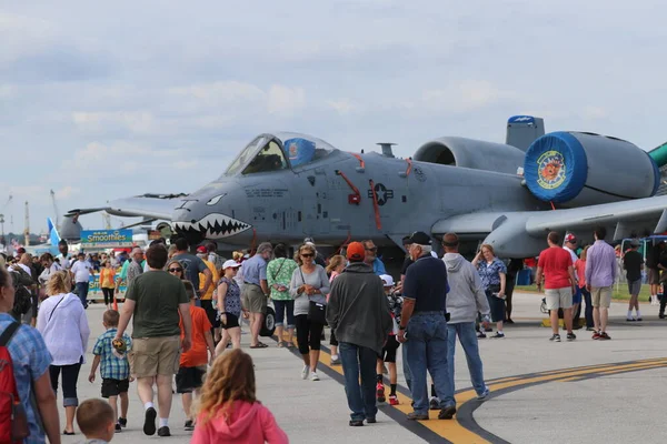 Cleveland Usa Augustus 2019 Cleveland National Air Show Patroons Genieten — Stockfoto