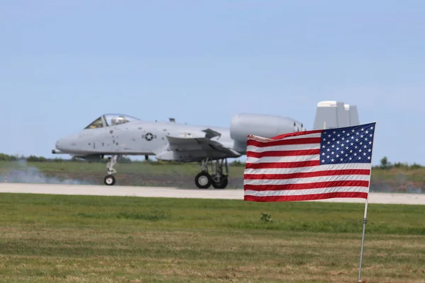 Cleveland Usa Augustus 2019 Cleveland National Air Show Met Amerikaanse — Stockfoto