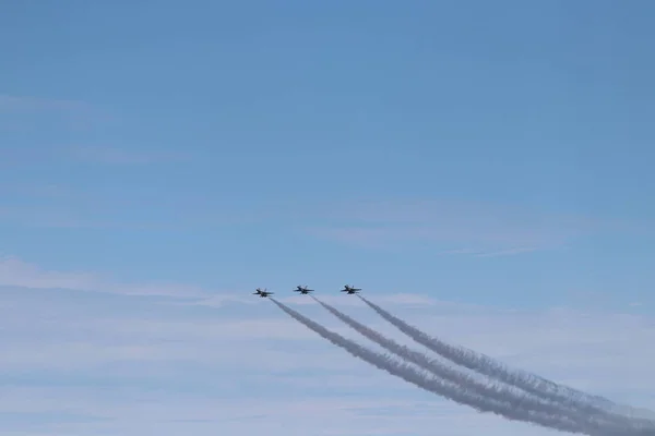 Cleveland Usa Agosto 2019 Cleveland National Air Show Con Los —  Fotos de Stock