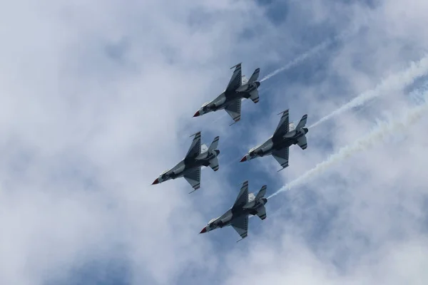 Cleveland Usa Αυγούστου 2019 Cleveland National Air Show Usaf Thunderbirds — Φωτογραφία Αρχείου