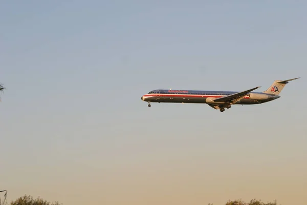 Los Angeles Usa March 2011 American Airlines Aircraft Coming Landing — Stock Photo, Image