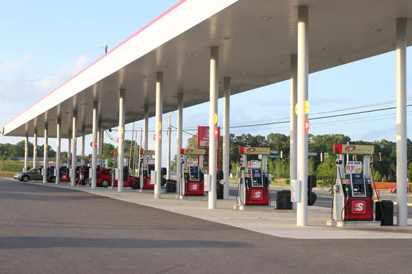 Cartersville Maio 2020 Bombas Postos Gasolina Speedway — Fotografia de Stock