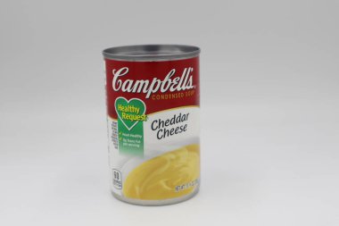 Columbus Ohio 5 Aralık 2020 Campbell 's Cheddar Cheese çorbası