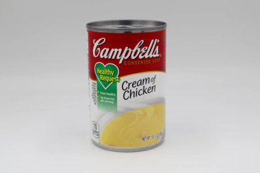Columbus Ohio 5 Aralık 2020 Campbell Tavuk Çorbası Kreması.