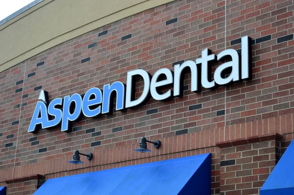 Columbus Usa Julio 2017 Aspen Oficina Dental Señalización — Foto de Stock