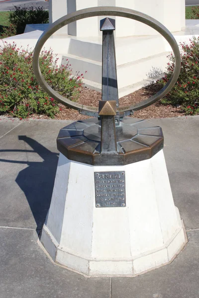 Los Angeles Oktober 2020 Iconic Sundial Griffith Park Observatory — Stockfoto