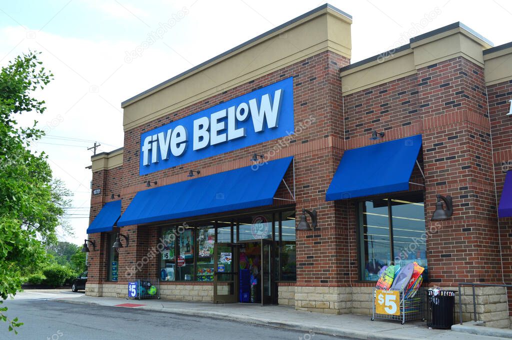 Columbus,OH - July 24,2017: Five Below,  has more than 350 retail stores in 20 states.