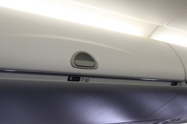 Burbank CA 30 Ekim 2020 Ticari havayollarında bagaj bölümü.