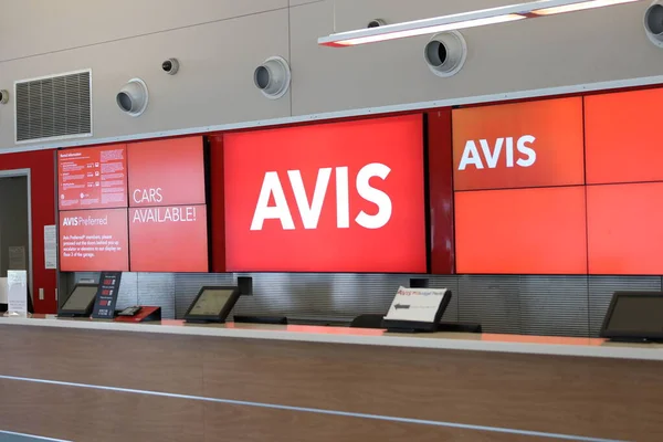 Burbank October 2020 Avis Car Rental Services — Stock Photo, Image