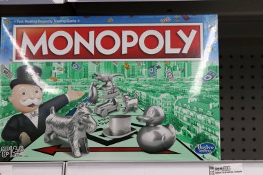 Columbus Ohio 16 Aralık 2020 Hasbro Monopoly Tahta Oyunu.