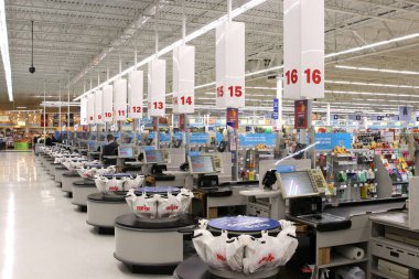 Columbus, Ohio 5 Aralık 2019: Meijers Mağazasında çıkış kayıtları