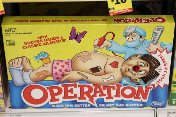 Columbus Ohio Dezember 2020 Hasbro Game Operation — Stockfoto