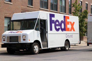 Columbus, Ohio 12 Ağustos 2021 Fed Teslimat Aracı.