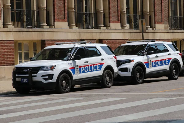 Columbus Ohio 13 Ekim 2020 Kolomb Polisi Başkan Yardımcısı Mike şehre gelirken alarmda..