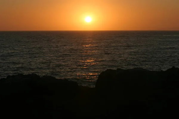 Malibu Usa Juni 2015 Sonnenuntergang Auf Dem Pacific Coast Highway — Stockfoto