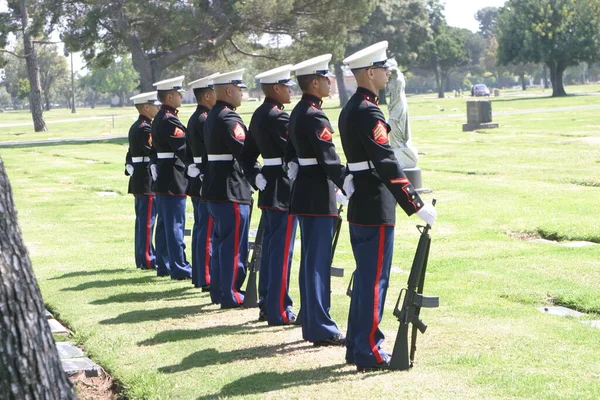 Inglewood Usa Maart 2010 Militaire Begrafenisstoet — Stockfoto