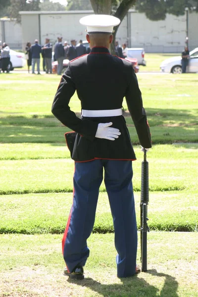 Inglewood Usa Maart 2010 Militaire Begrafenisstoet — Stockfoto
