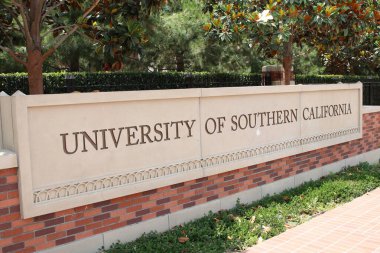 Los Angeles CA Haziran 21, 2021 Güney Kaliforniya Üniversitesi Kampüsü.