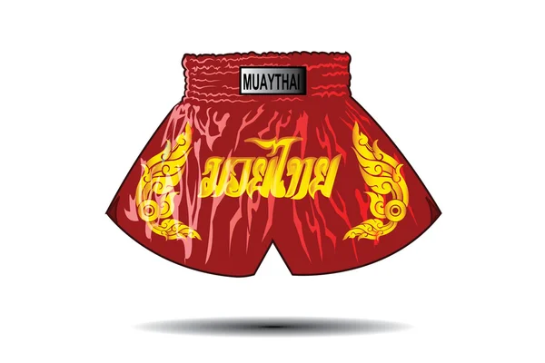 Thailändska boxershorts — Stock vektor