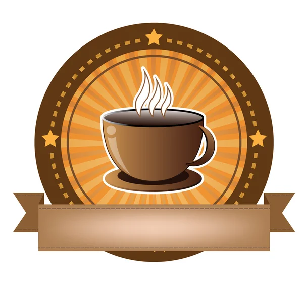 Baner filiżanki kawy — Wektor stockowy