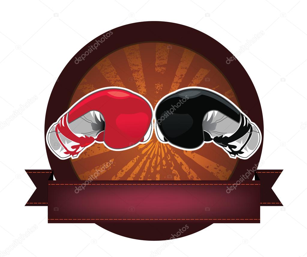 This is Boxing Gloves banner.It's for advertising and illustration.