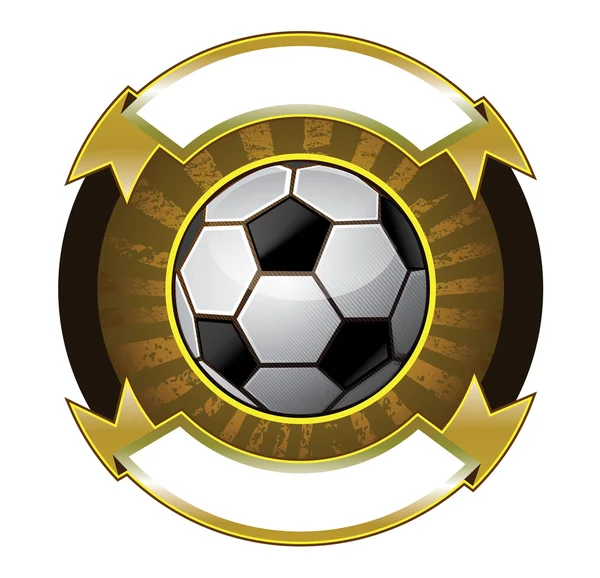 Soccer ball banner — Stock vektor