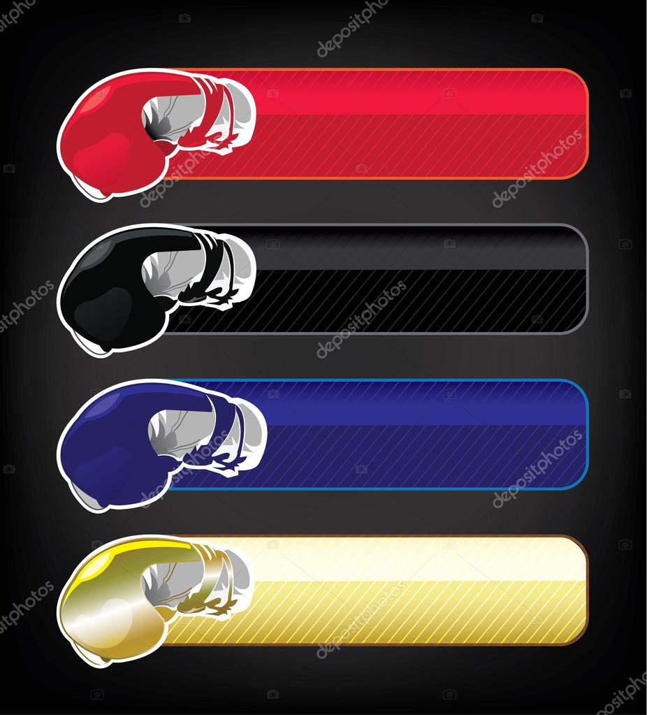 This is Boxing gloves banner set.It's for banner and frame.
