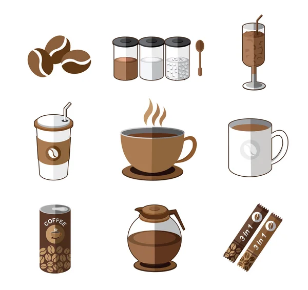 Abbildung des Kaffees — Stockvektor