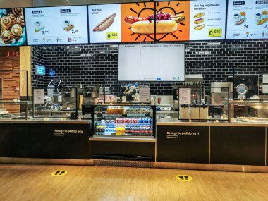 La Gavia alışveriş merkezindeki Ikea erişim restoranı, 22 Ocak 2021