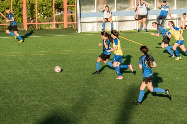 Viclvaro Madrid España Abril 2019 Partido Fútbol Femenino Autónomo Entre — Foto de Stock