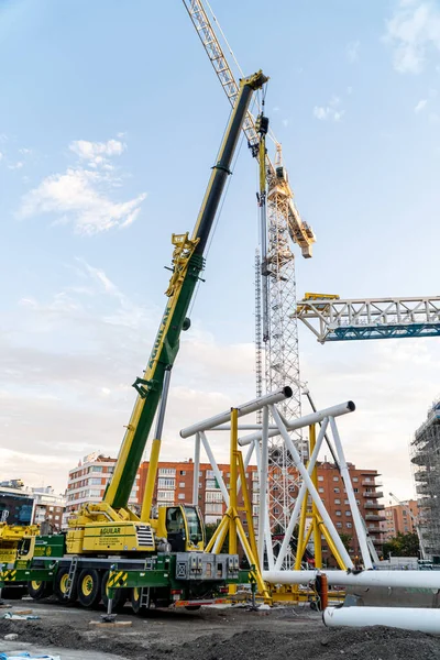 August 2021 Madrid Spain Remodeling Works Exterior Area Real Madrid — Stock Photo, Image