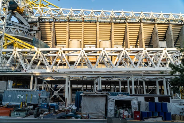 Agosto 2021 Madrid España Remodelaciones Zona Exterior Del Estadio Fútbol — Foto de Stock