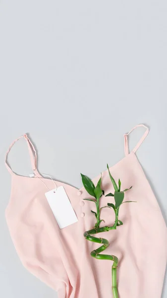 Weiße Bekleidungsanhänger Leere Etikettenmockup Vorlage Ihr Design Platzieren Auf Einer — Stockfoto