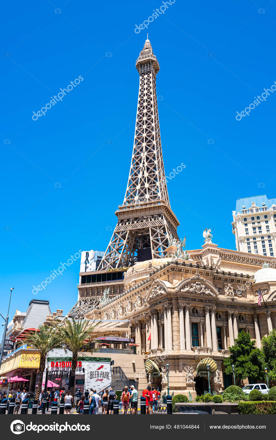 USA, Nevada, Las Vegas, Strip, Eiffel Tower stock photo